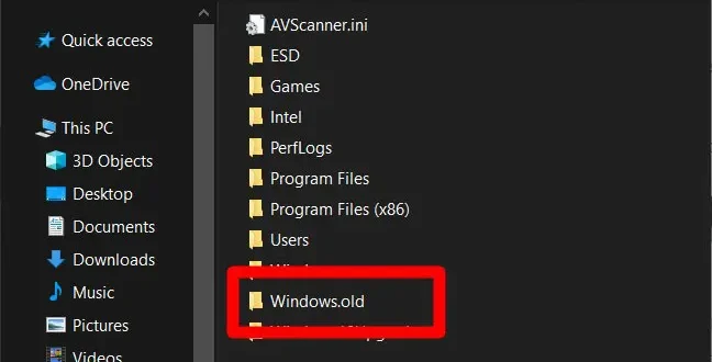 How to Restore Files from the Windows.Old folder